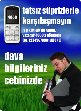 UYAP SMS'ye üye ol dava bilgileriniz cebinize gelsin